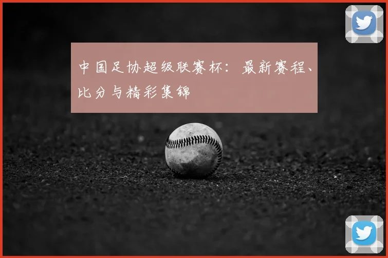中国足协超级联赛杯:最新赛程、比分与精彩集锦